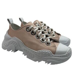 Nº21 Billy Satin Sneaker In Neutral Size 37